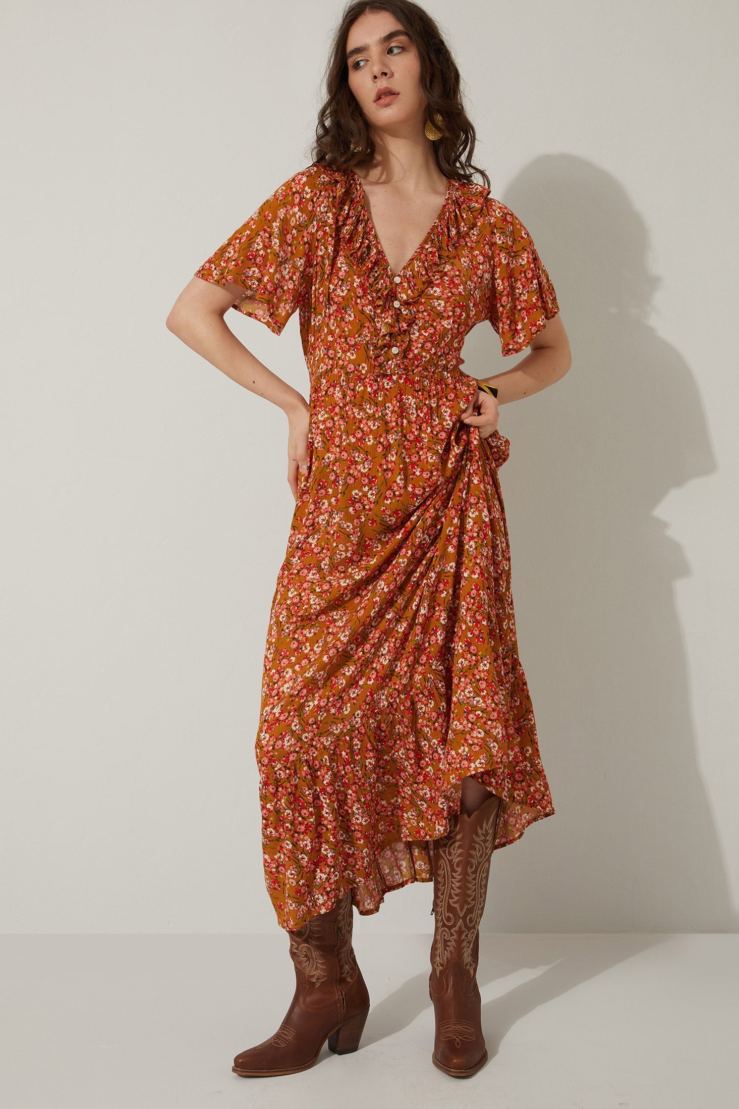 bernadette orange dress Dress Alexander