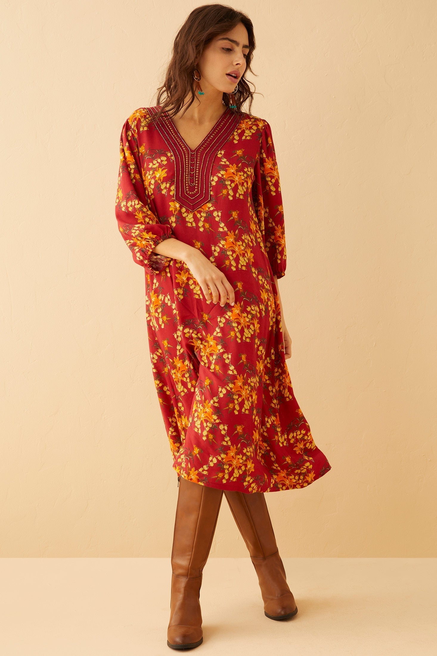 real love embroidered dress yellow Real Love Embroidered Dress