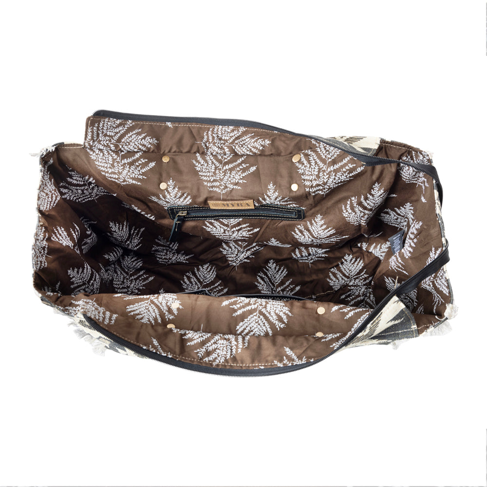 Tribal Spirit Adventure Weekender Bag In Black & White