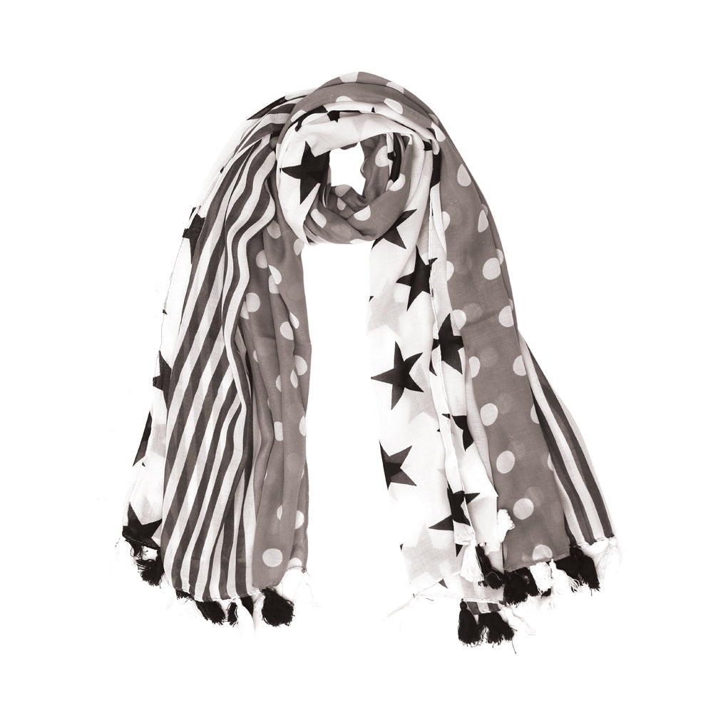 Dots With Stars Scarf - Myra Bags