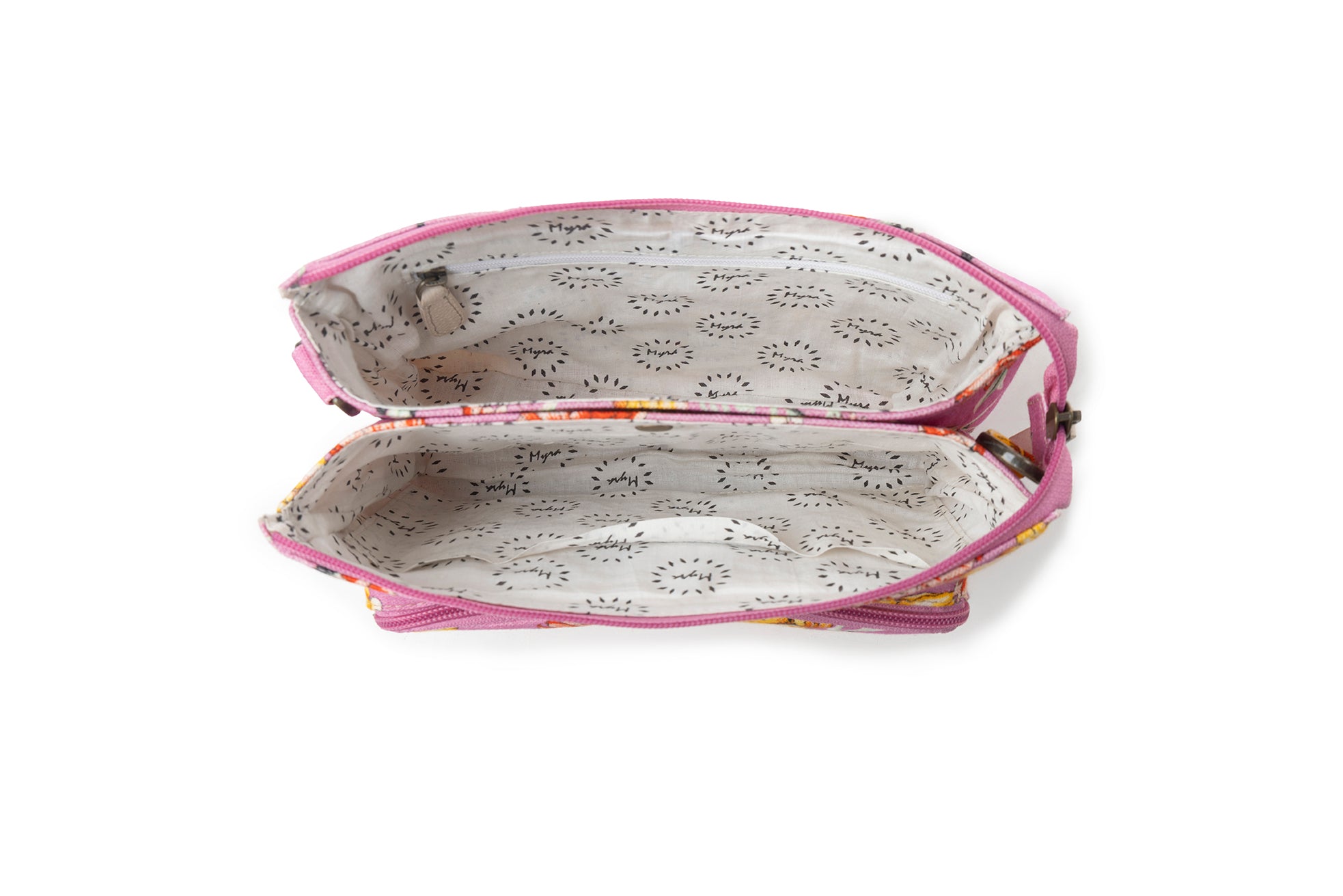 Myra Florabelle Crossbody Bag in Peach Summer