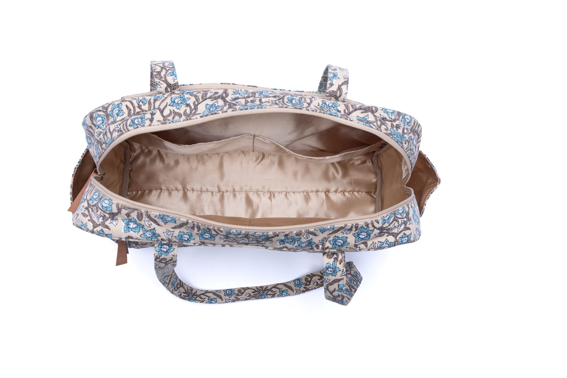 Myra Sunnyfield Cotton Diaper Bag in Dusty Teal