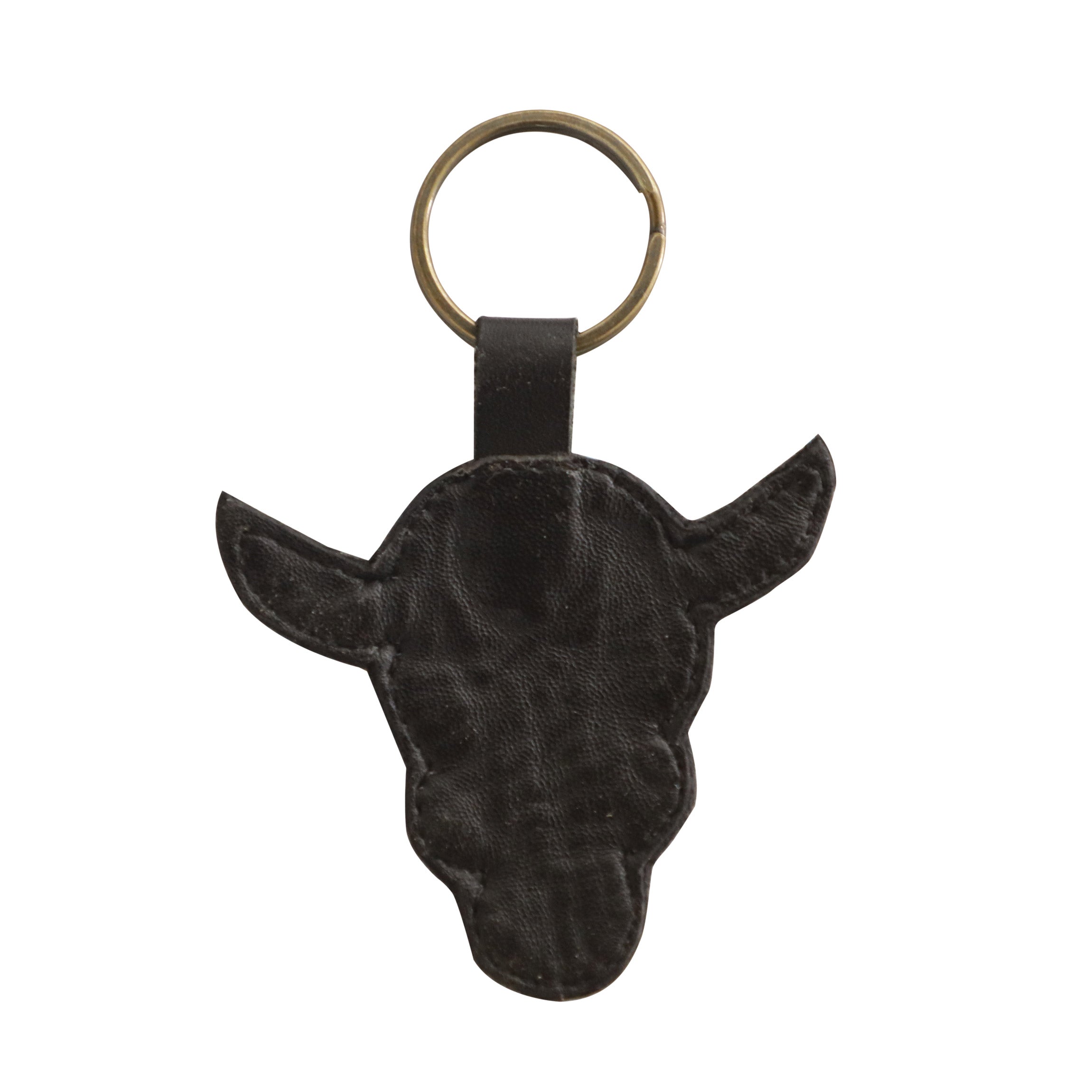 Antique Bull Face Key Fob