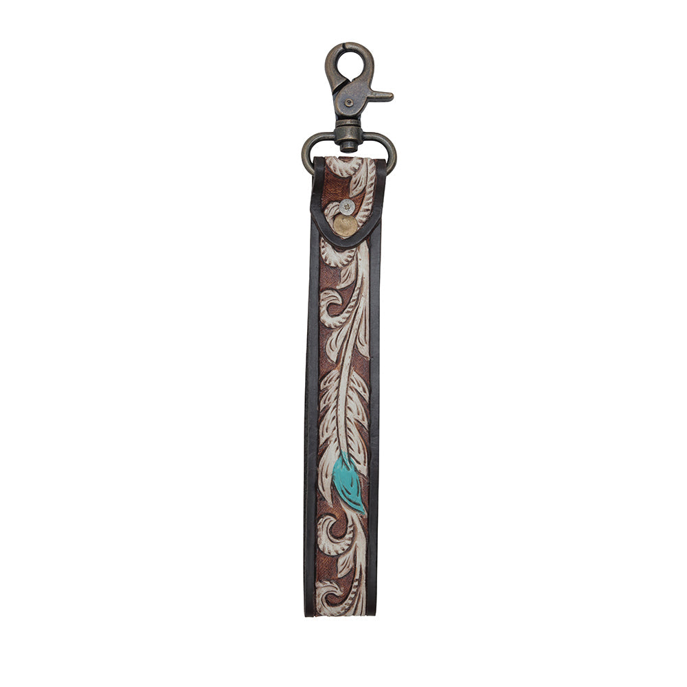 WHITE FEATHER KEY FOB
