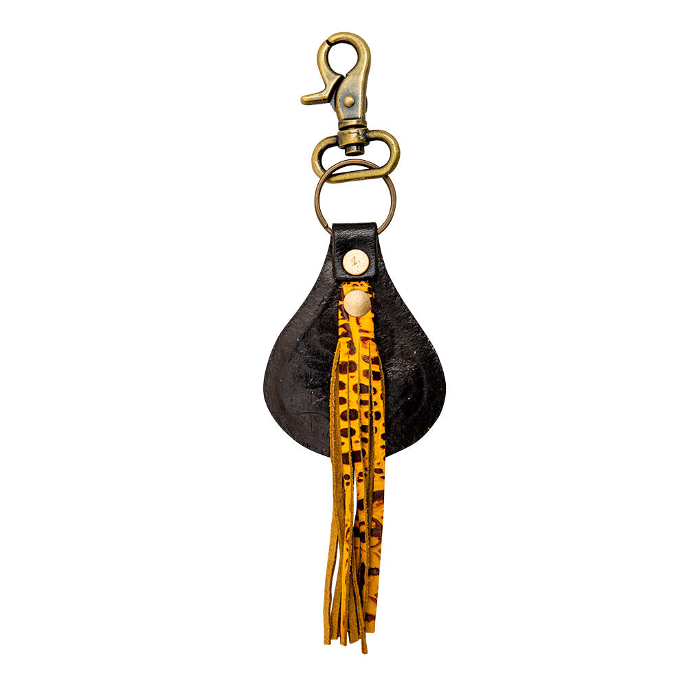 Key Wey Hand-Tooled Leather Keyfob