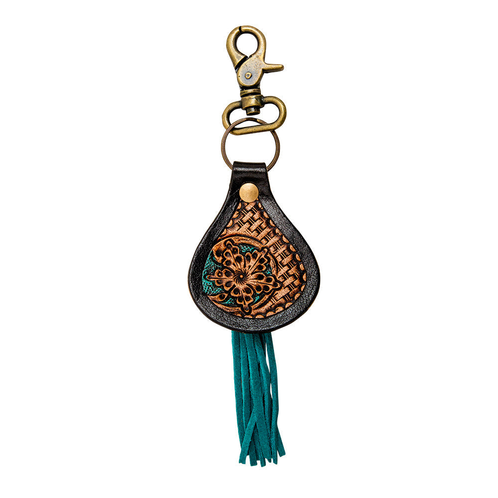 Chaloo Hand-Tooled Leather Keyfob