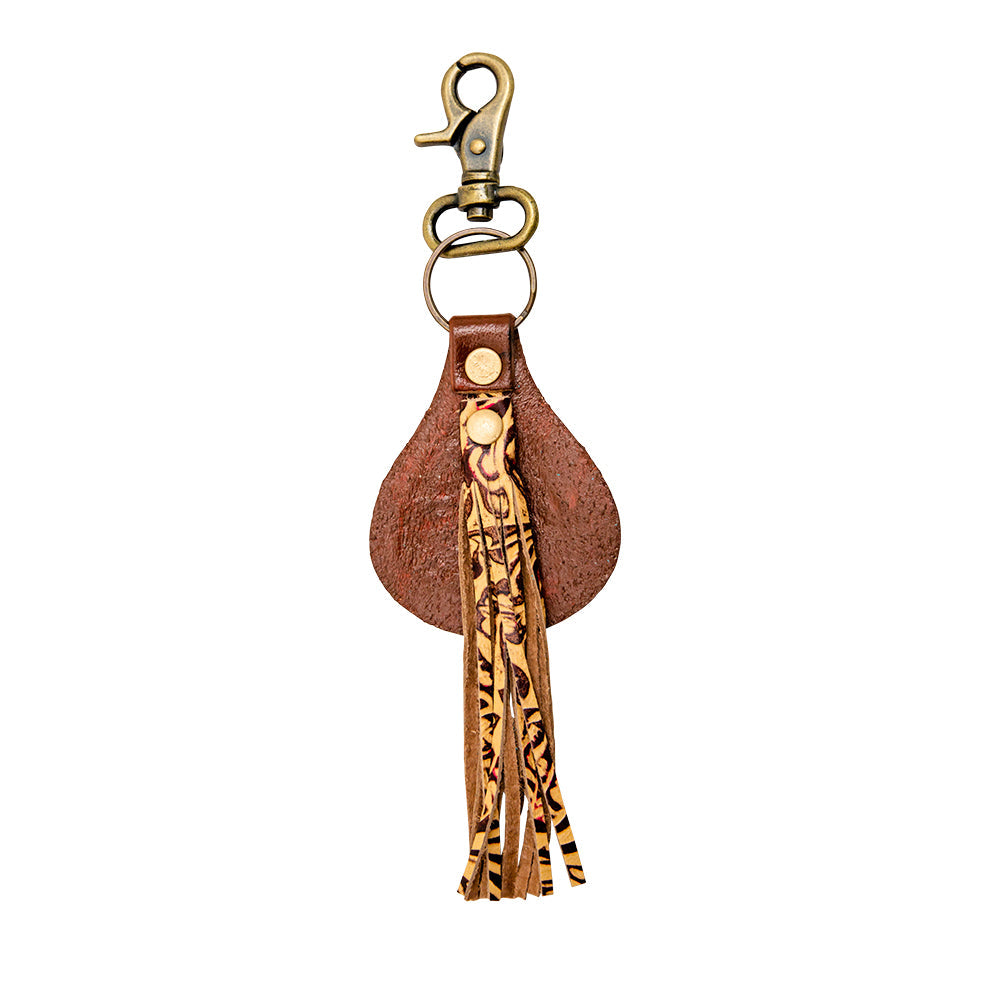 Creddit Hand-Tooled Leather Keyfob