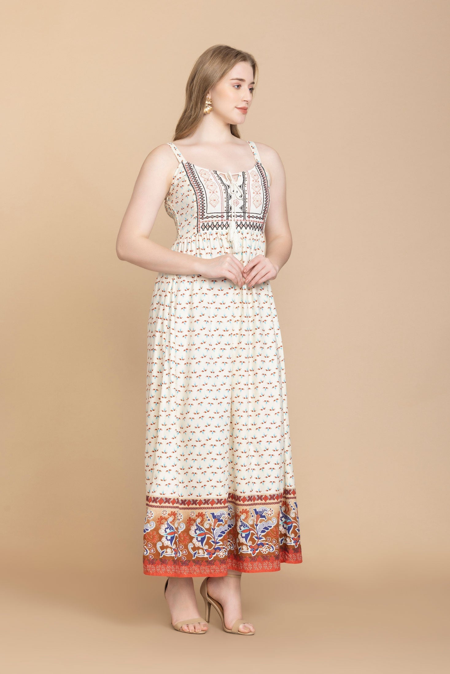 Bohera Dottie Fay Charm Embroidered Dress