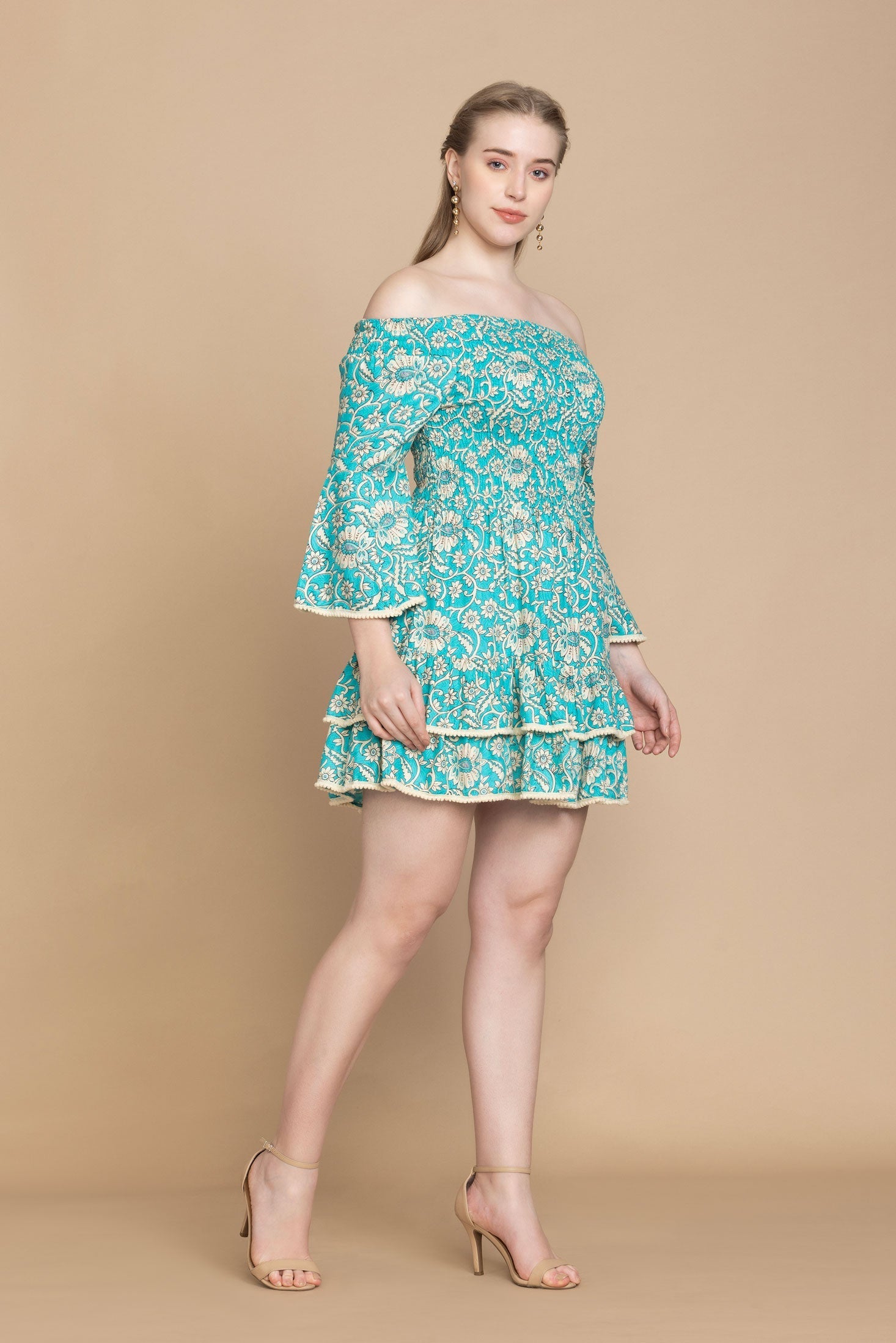 Bohera Mikala Floral Pattern Smocked DRESS