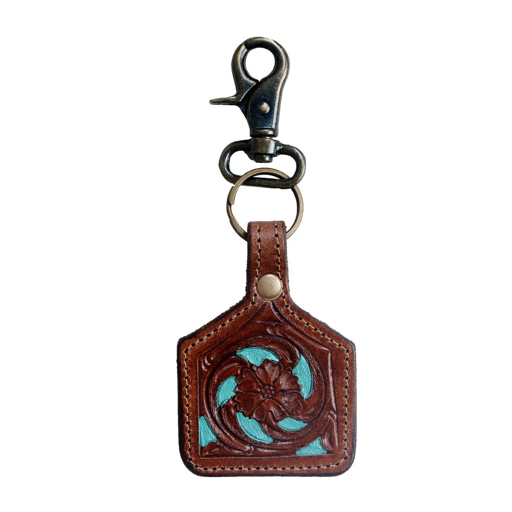 Turquoise Hues Keychain