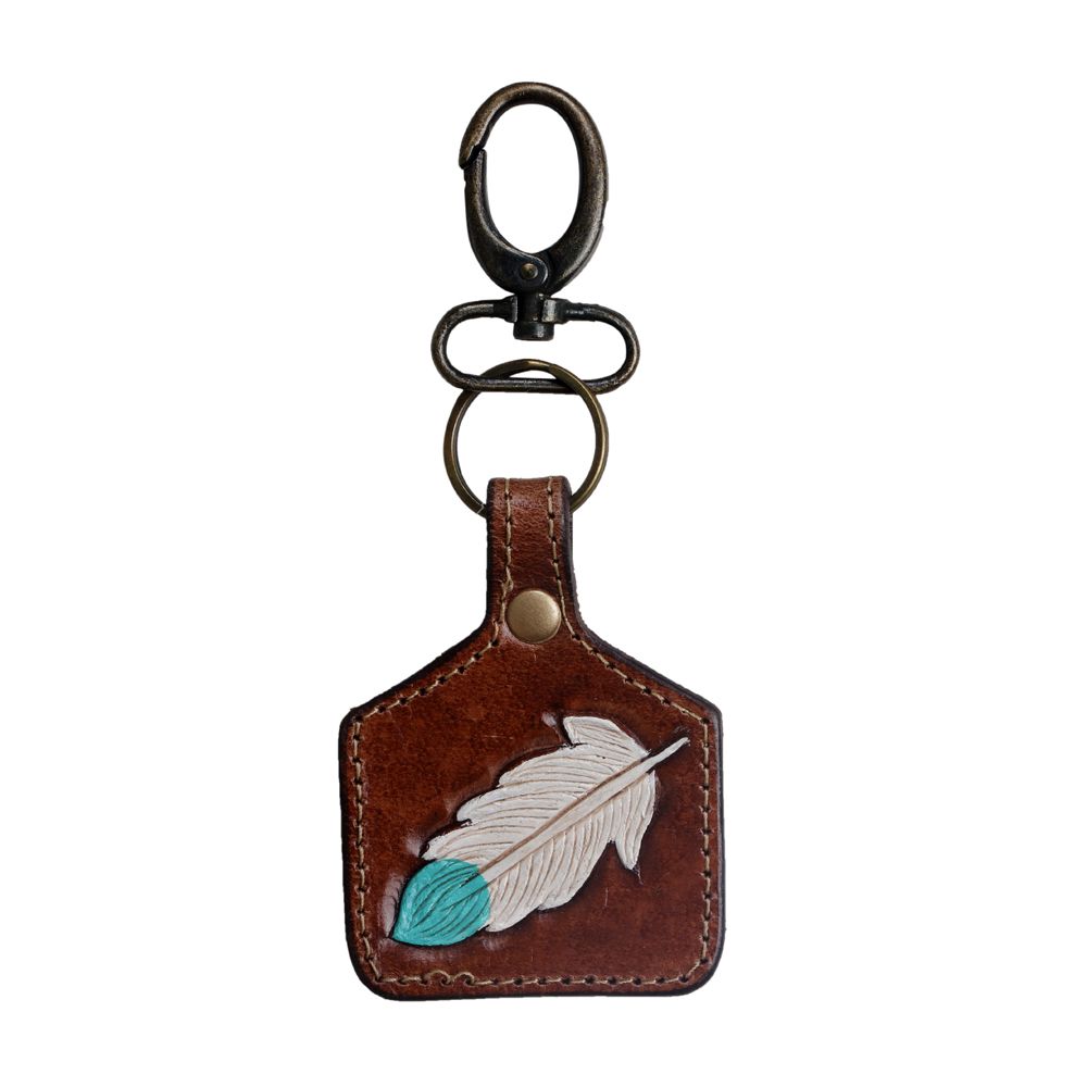 Azure Quill Keychain