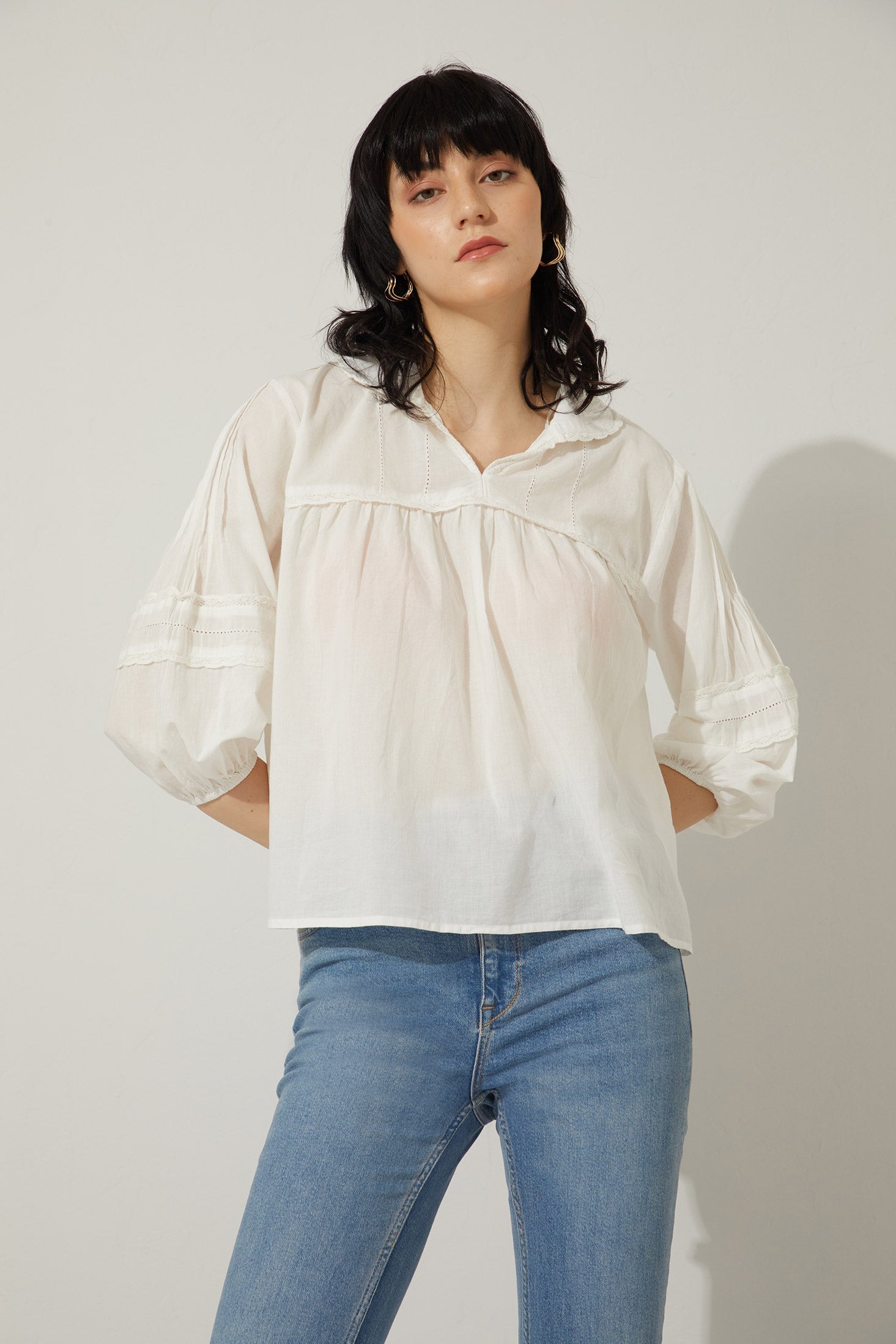 Bohera Dalbie Mae Pleated Top