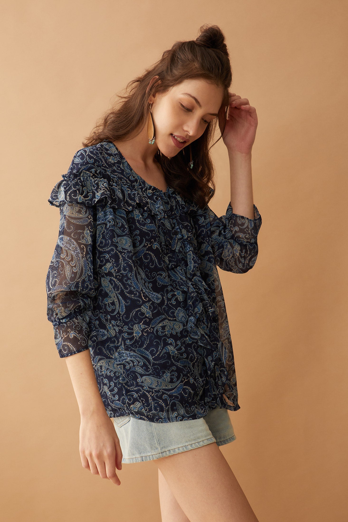 Bohera Meridonna Paisley Top