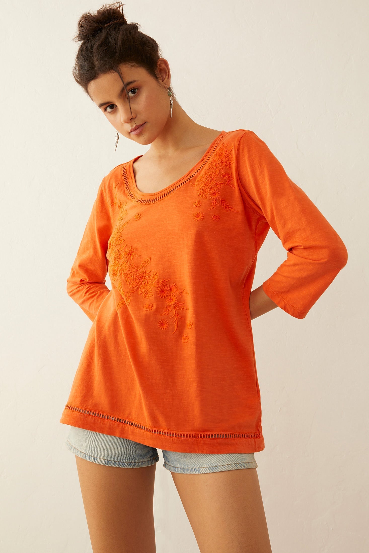 Glorydale Top In Orange