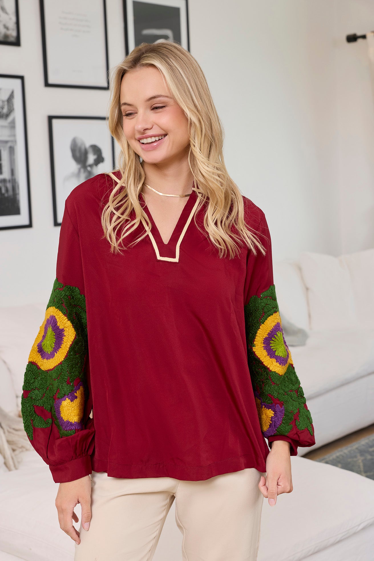 Ada Eve Embroidered Top