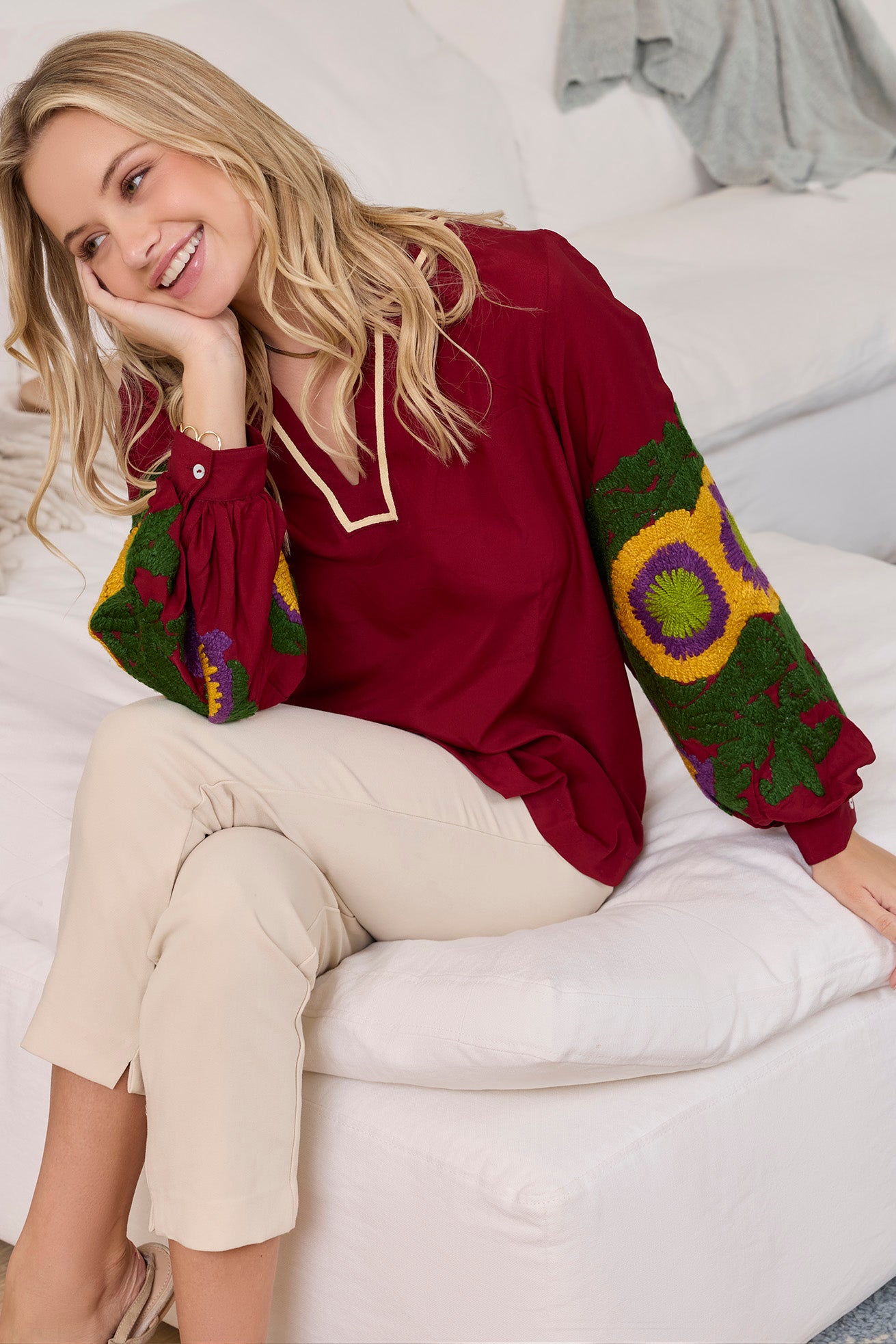 Ada Eve Embroidered Top