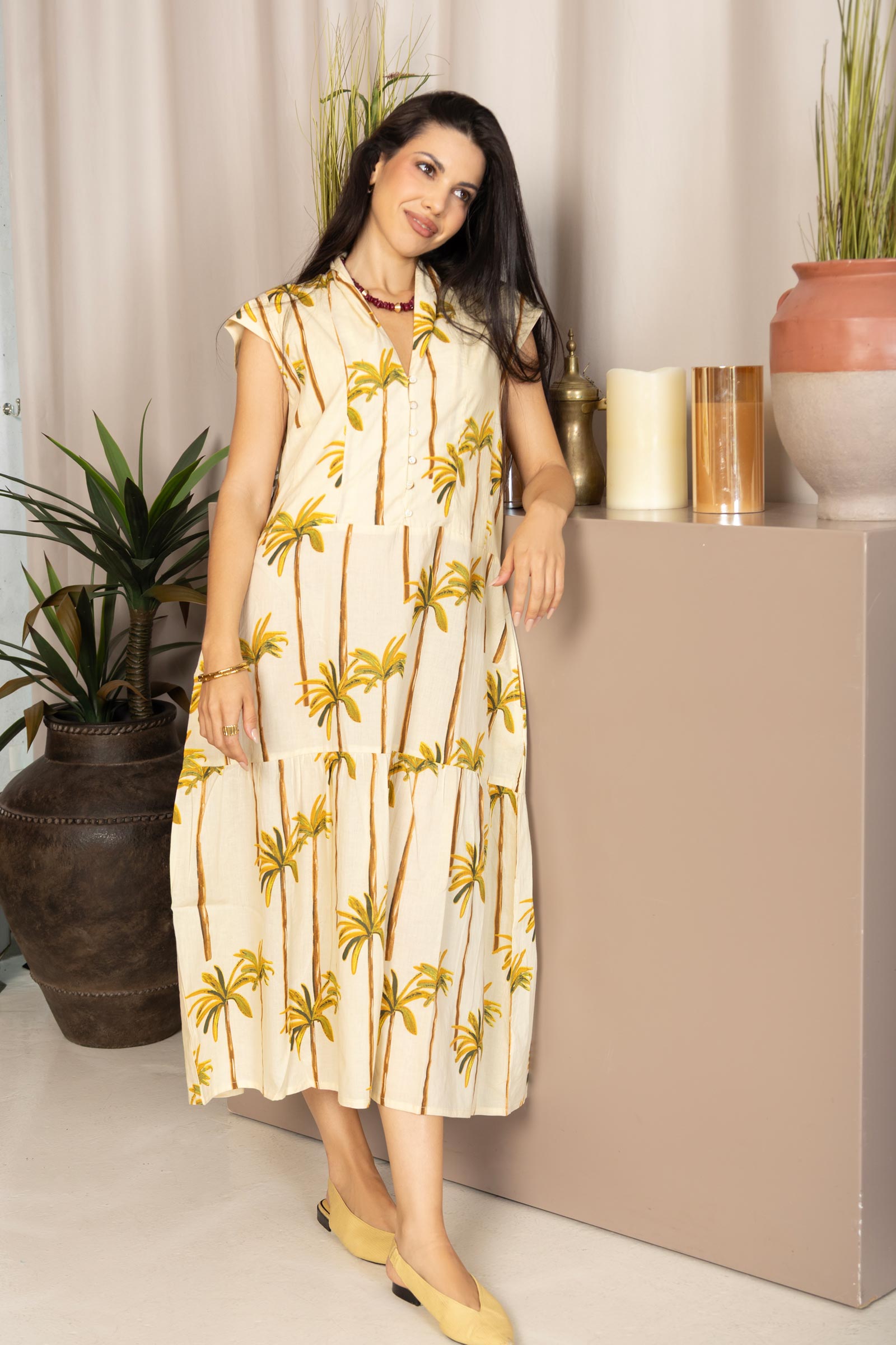 La Palma Retreat Dress In Off White