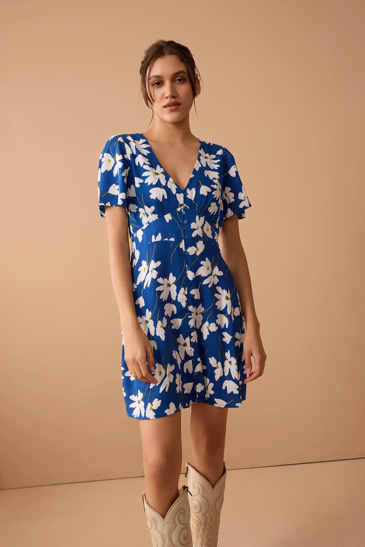 Sophia's Garden Dress In Blue