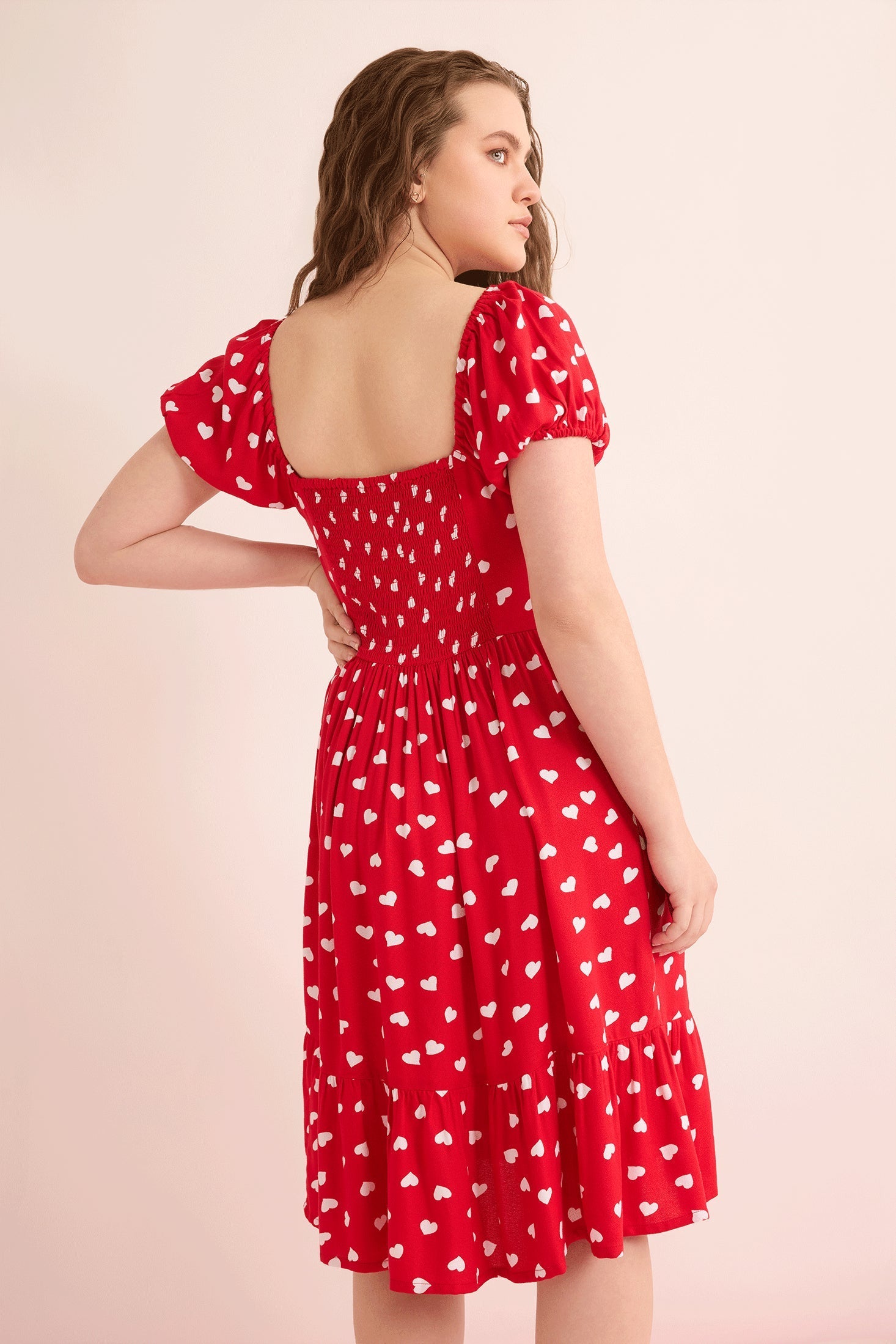 Heart of My Heart A-Line Dress In Red