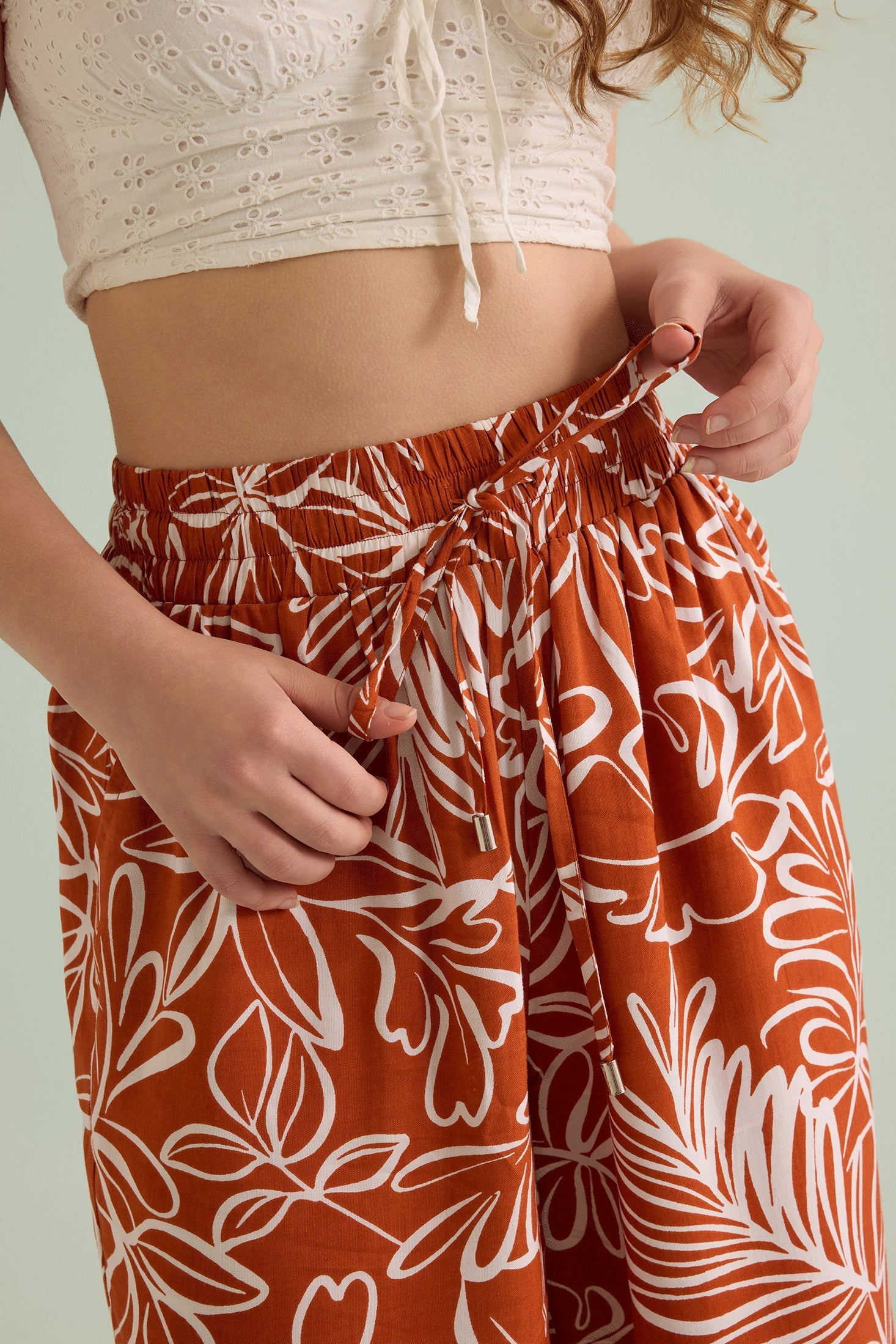 Katelyn Print Pants In Brown