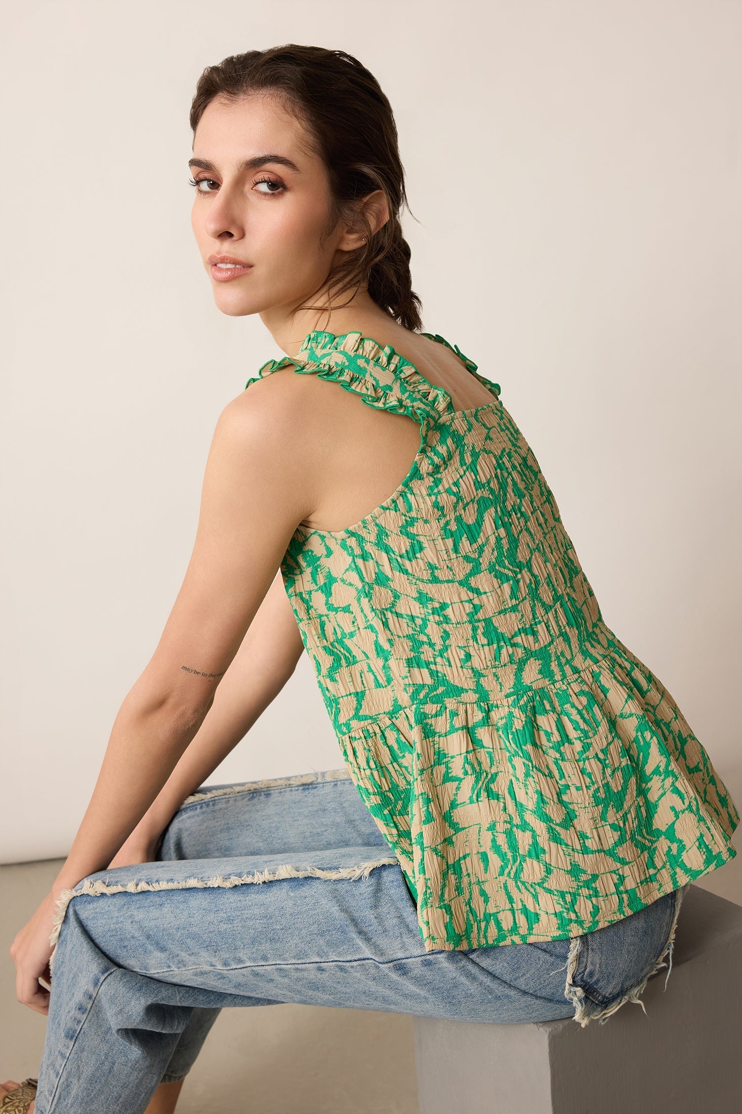 Amelia Top In Green