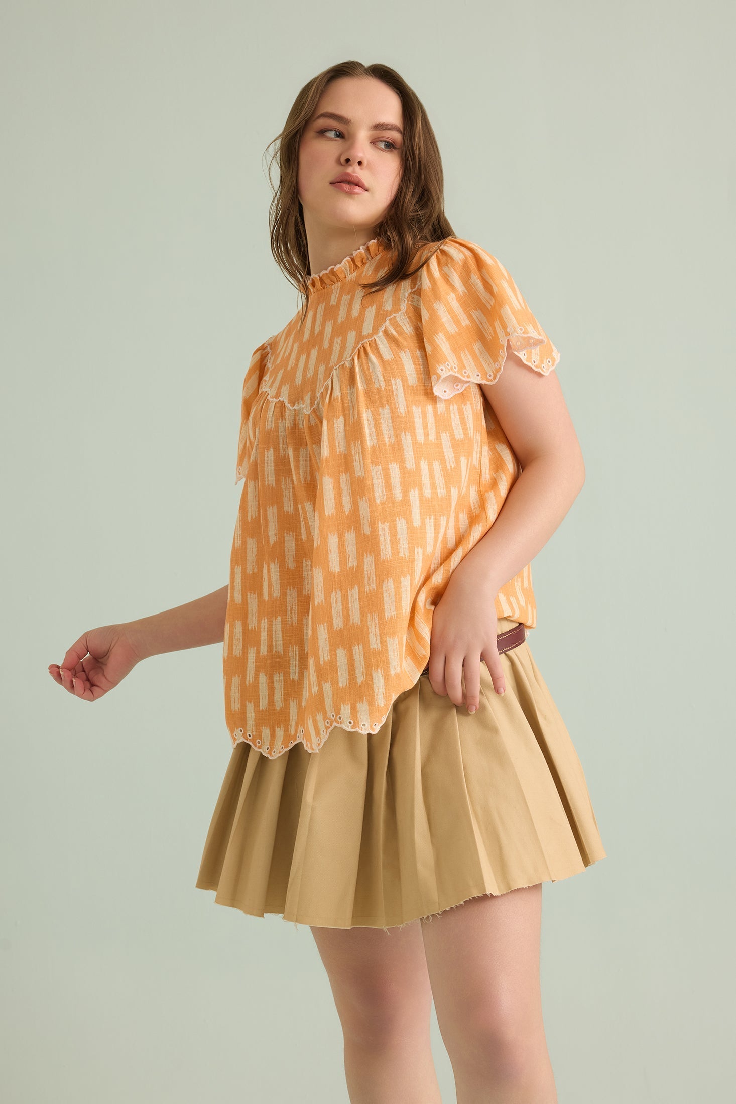 Callista Charm Top In Orange