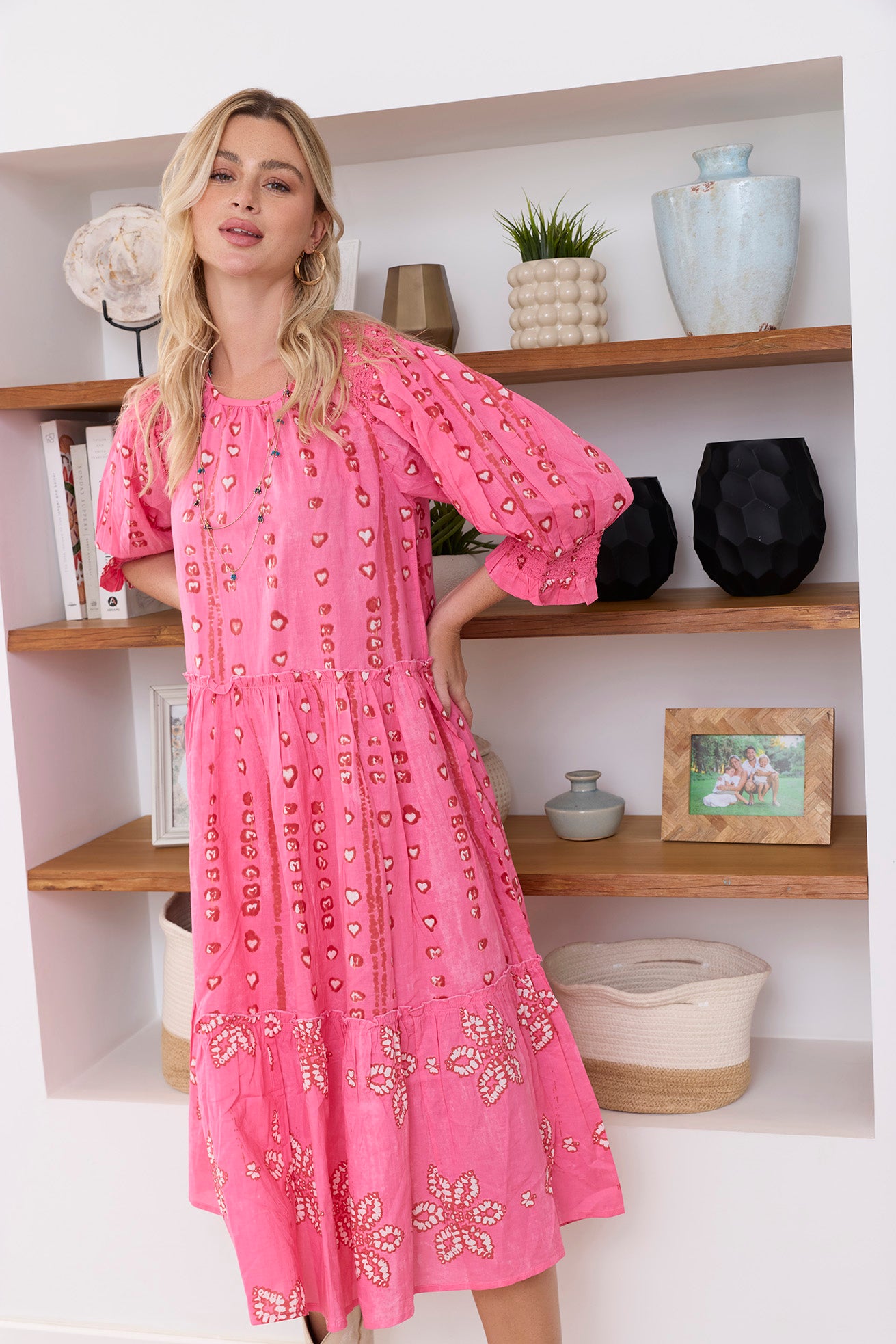 Gypsy Heart Dress in Poppy Red