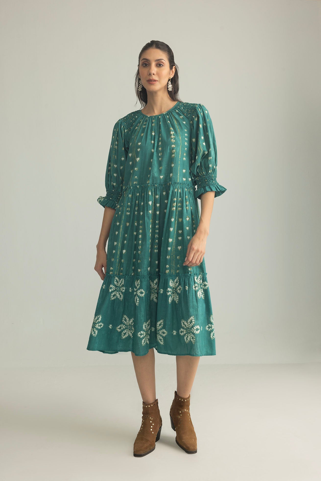 Gypsy Heart Dress in Canyon Teal