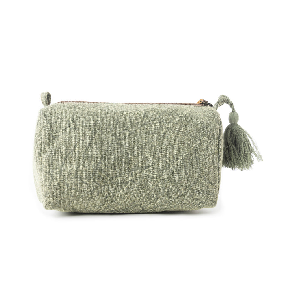 Bohemian Green Supreme Clutch Bag In Olive Green - Myra USA