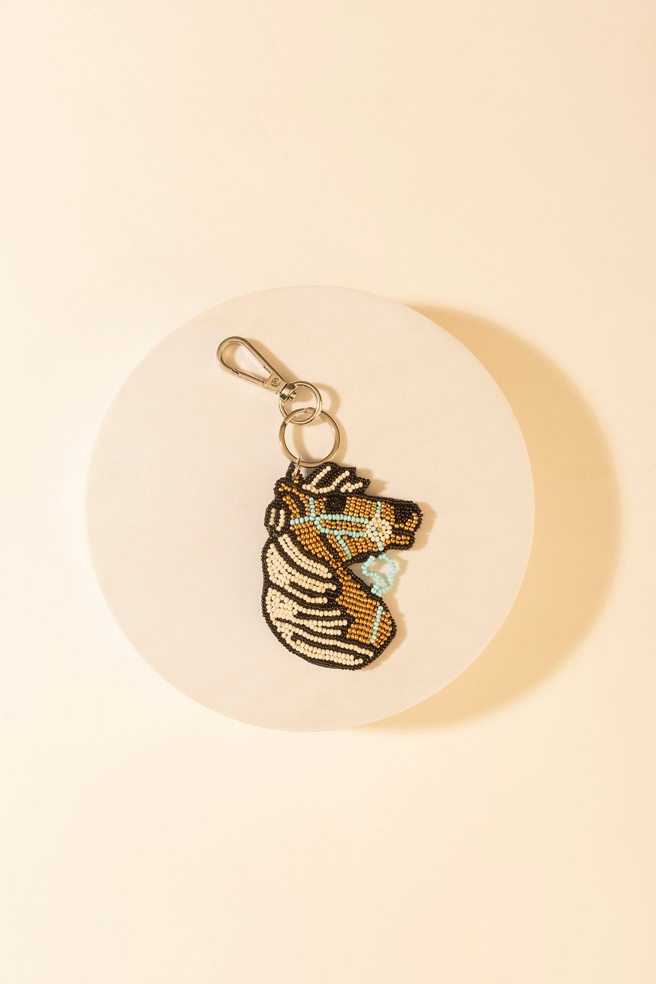 Myra Chief Mustang Keychain in Sable Tan
