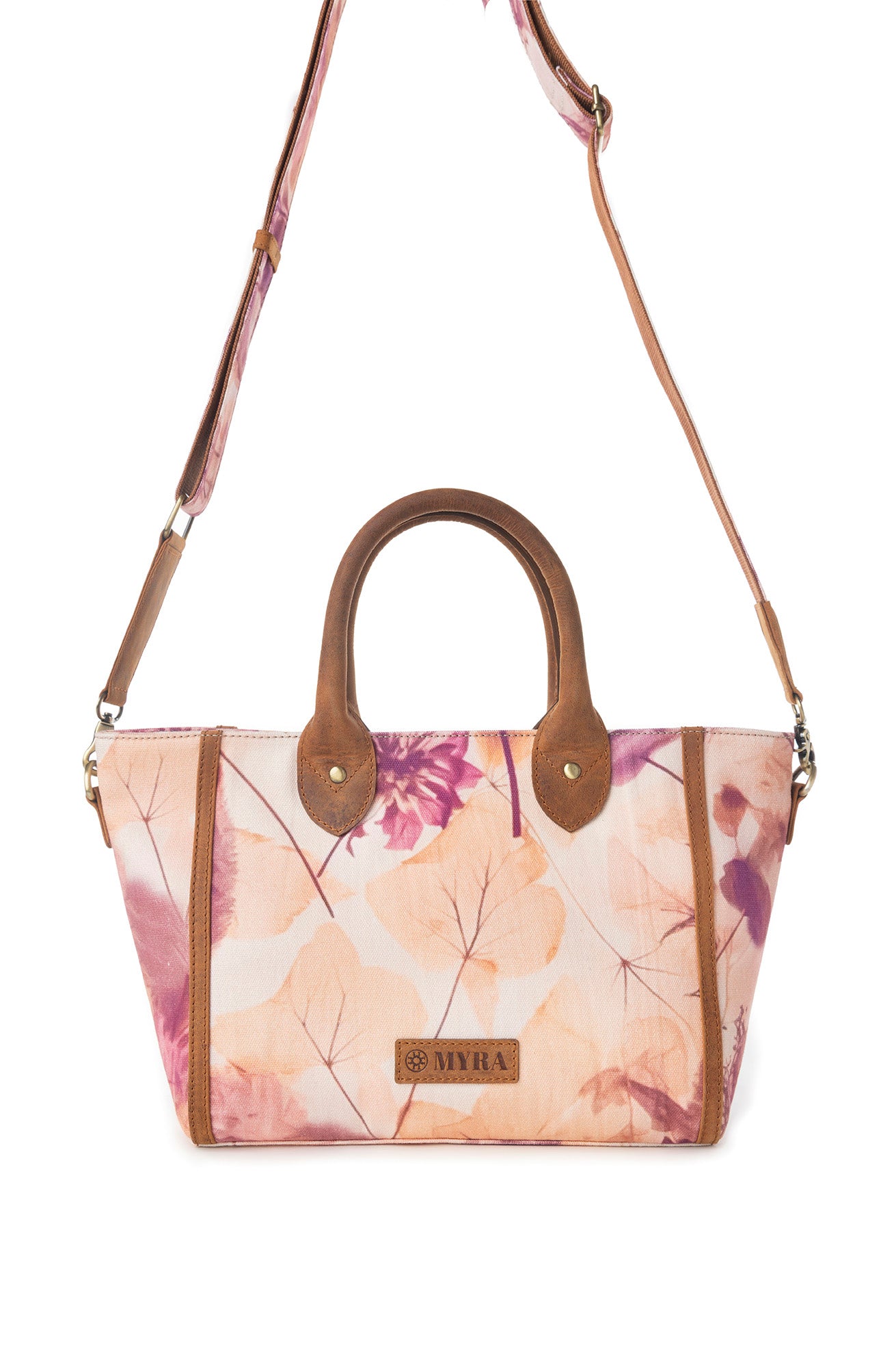 Myra Rosy Trails Crossbody Bag in Maple Grove