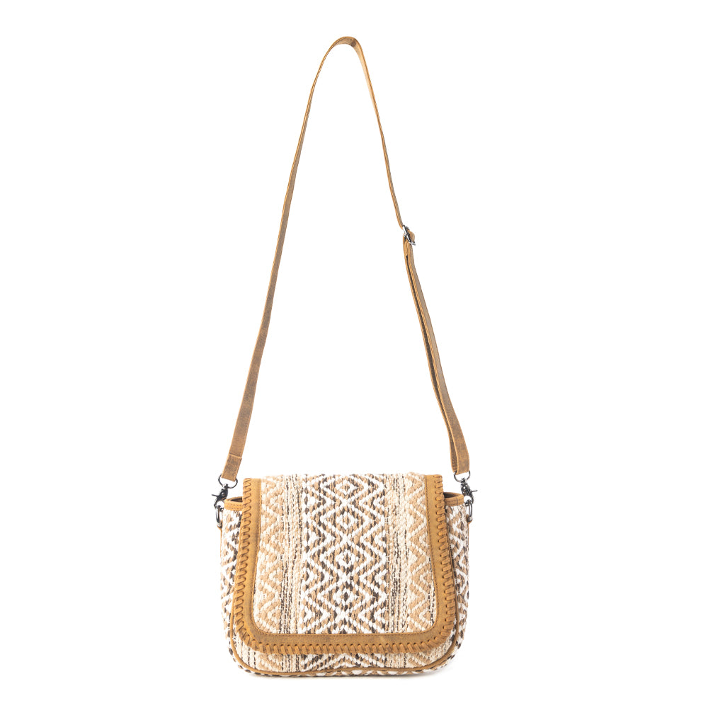 Myra Moonlace Range Woven Shoulder Bag in Mojave Beige