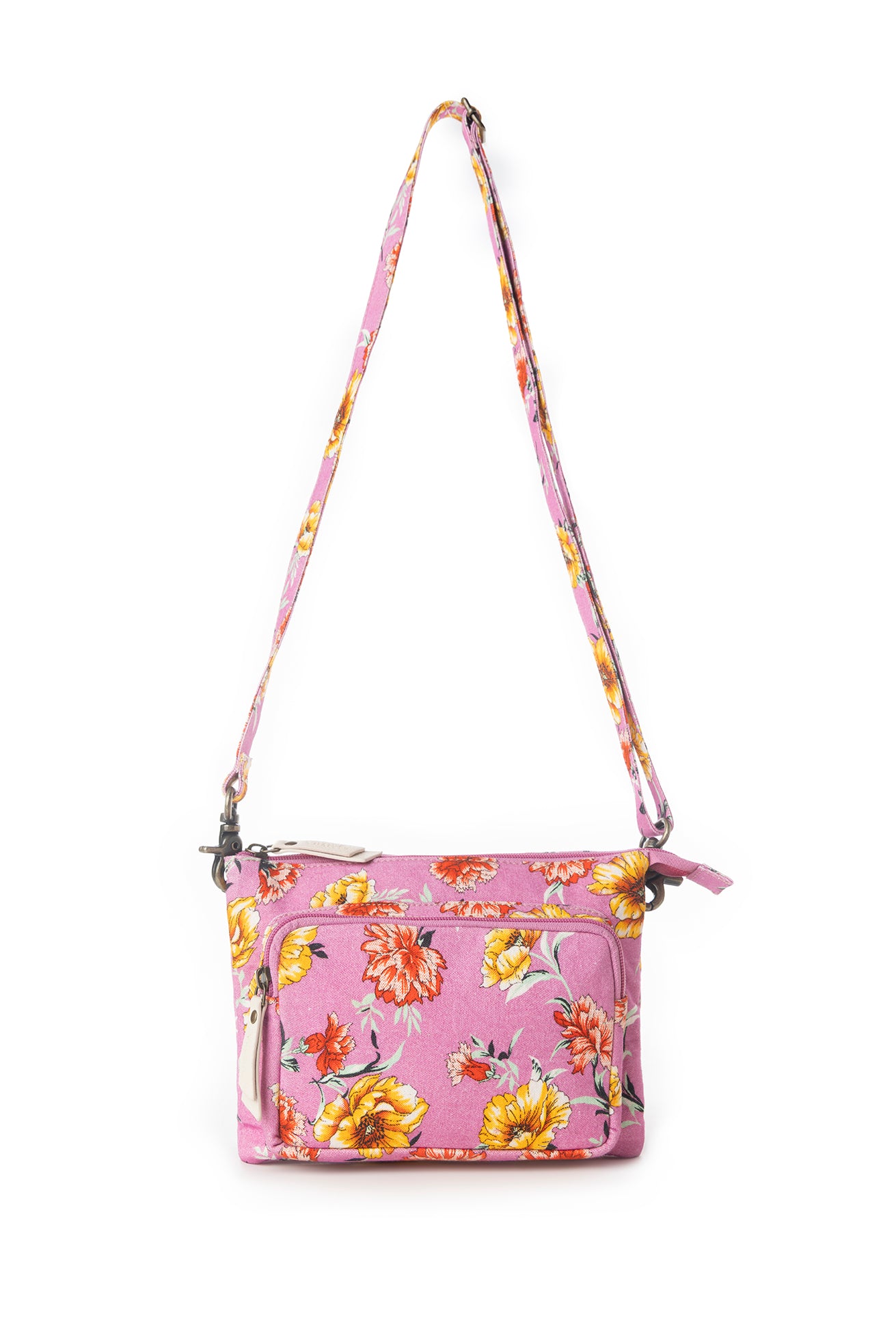 Myra Florabelle Crossbody Bag in Peach Summer