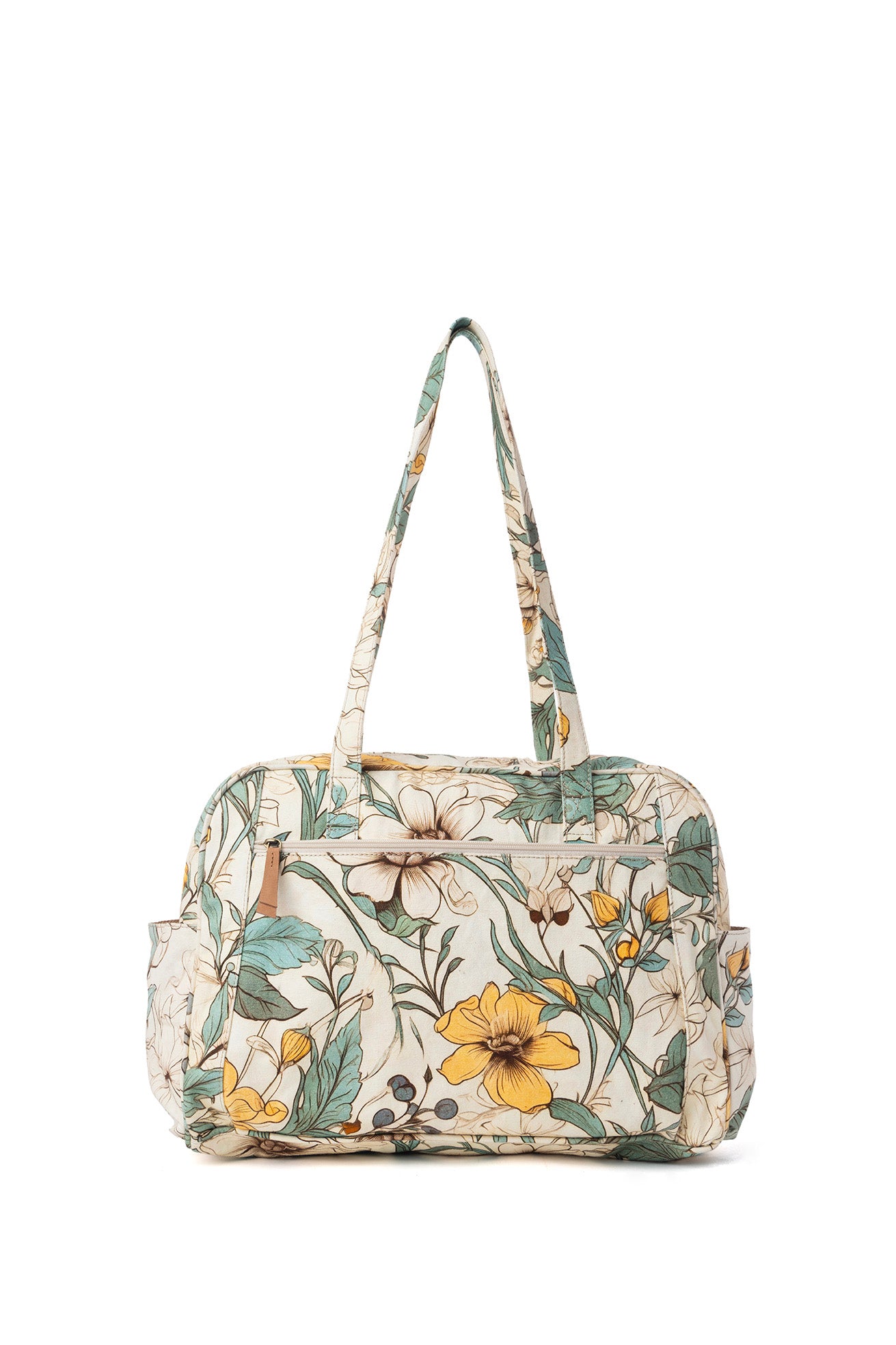 Myra Sunnyfield Cotton Diaper Bag in Ochre Fern