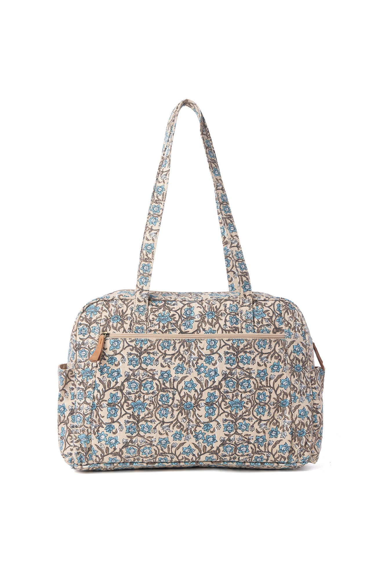 Myra Sunnyfield Cotton Diaper Bag in Dusty Teal