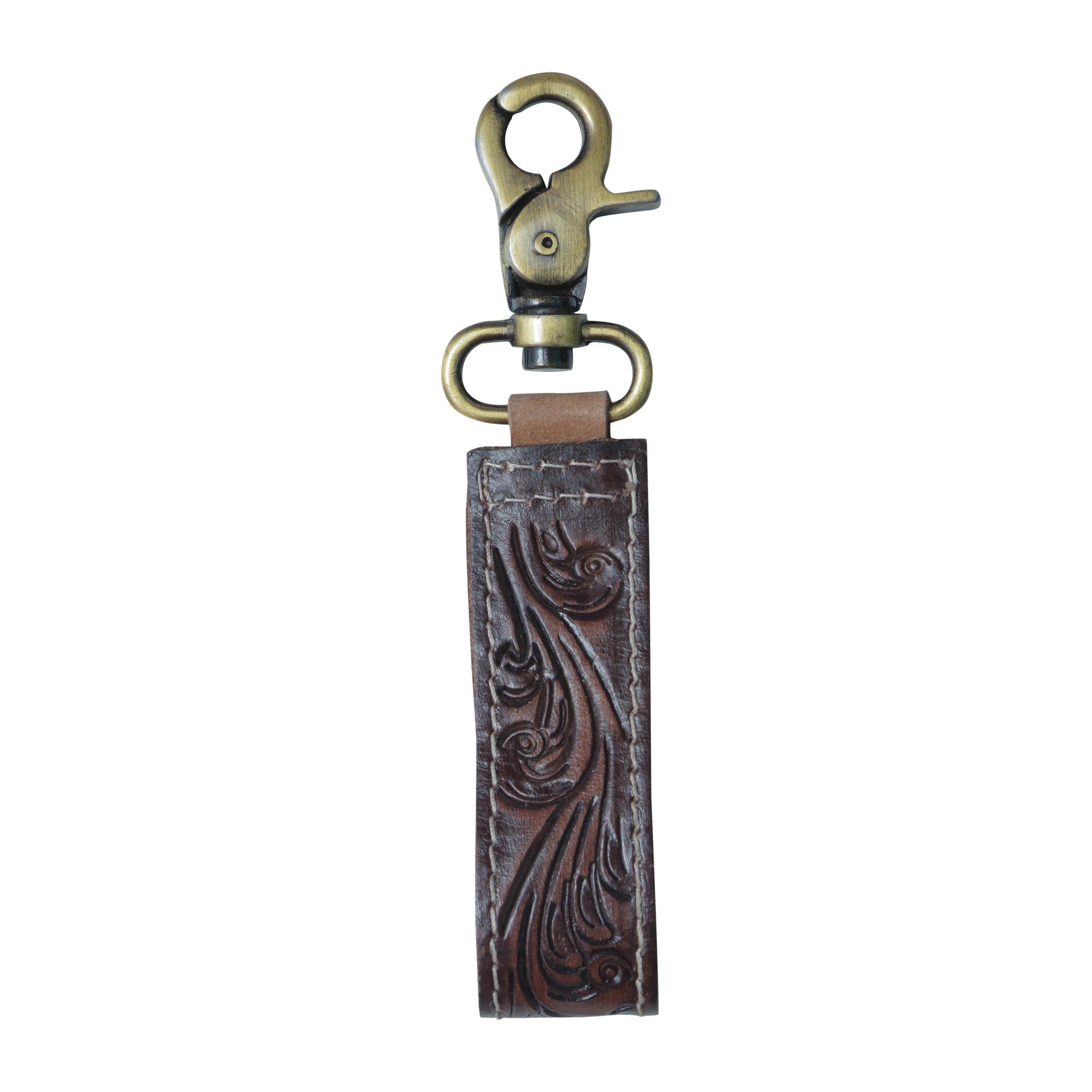 Brown Waves  Key Fob