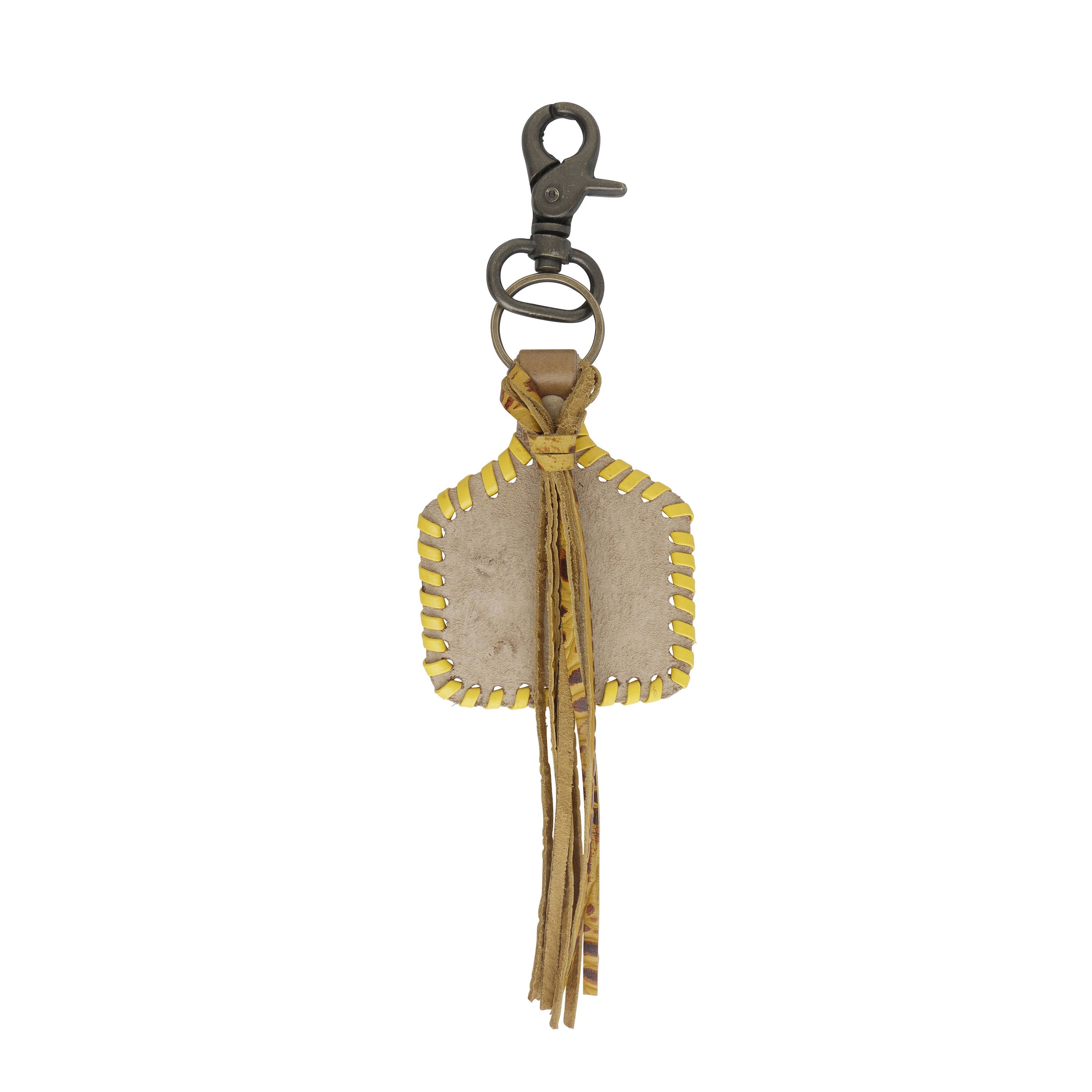 Stitched Yellow Key Fob