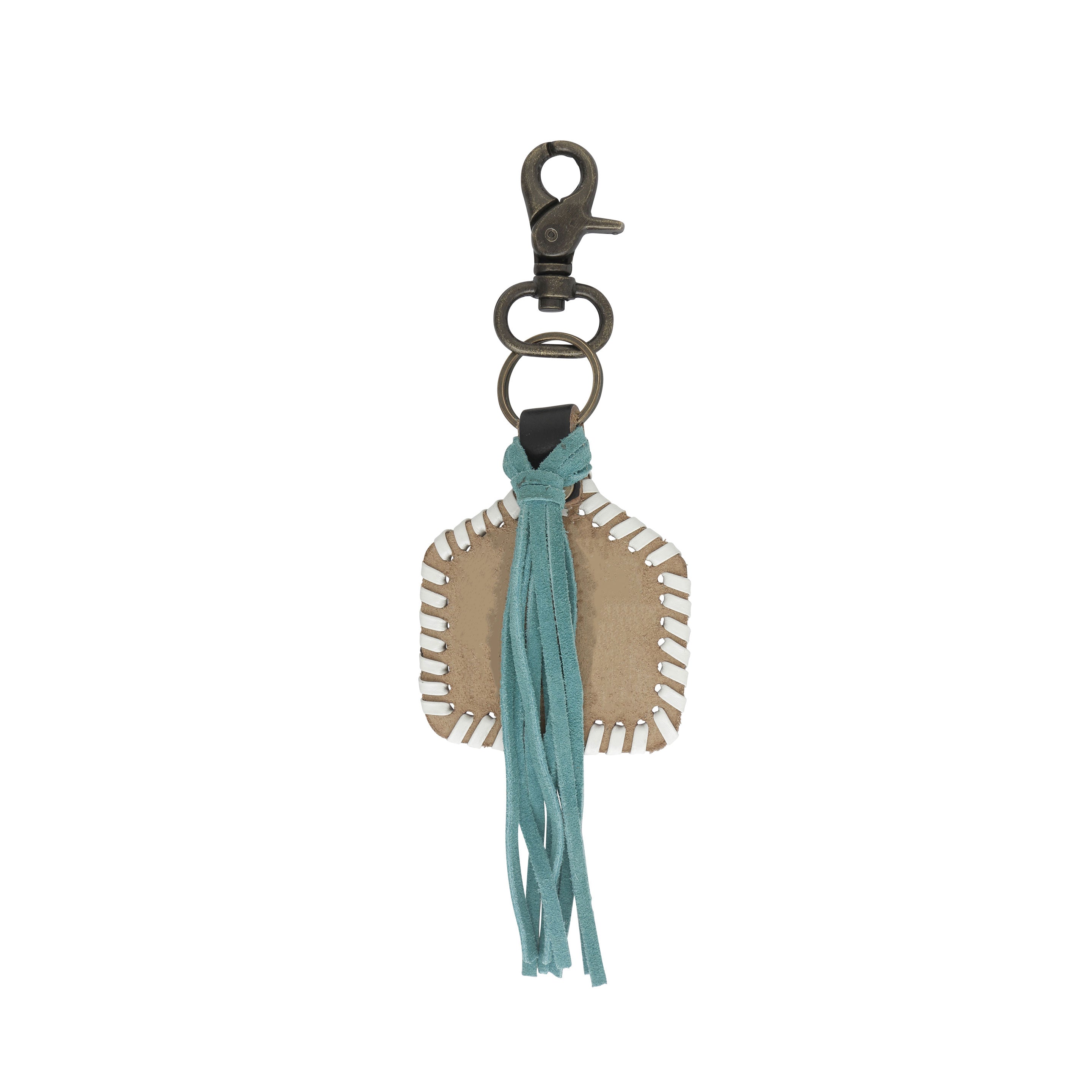 Stitched Blue Key Fob