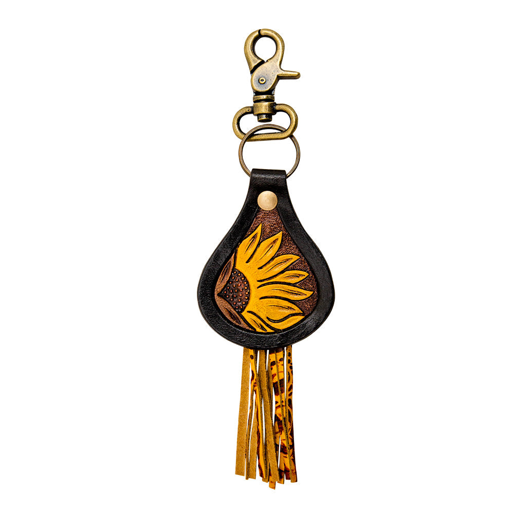 Key Wey Hand-Tooled Leather Keyfob