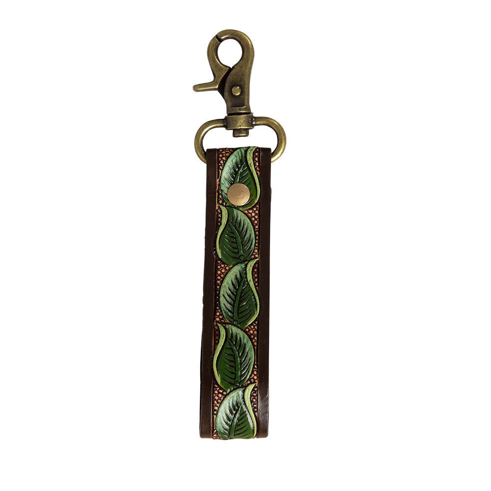 River Valley Hand-Tooled Key Fob