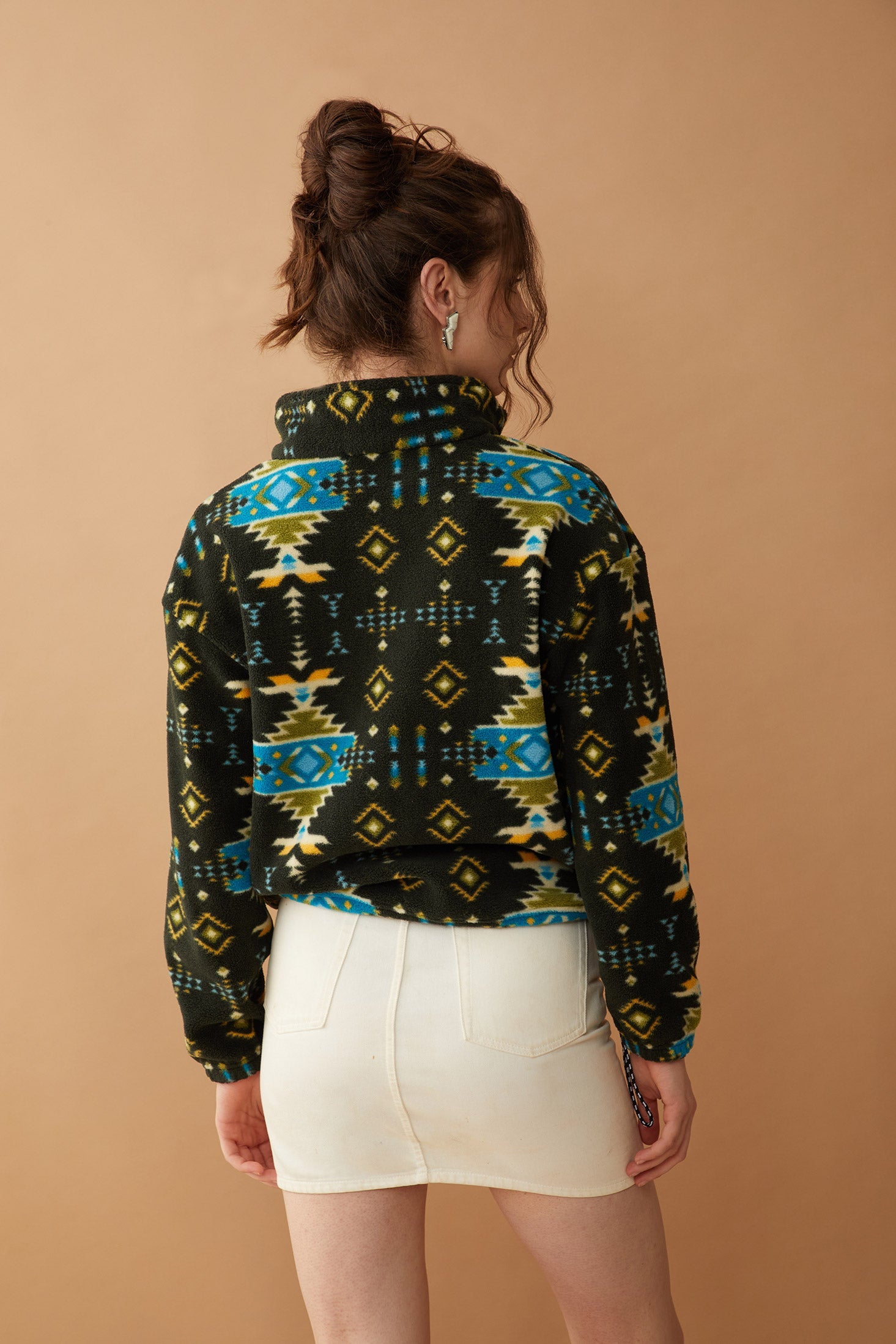 Maren High Collar Jacket in Mesa Tribal