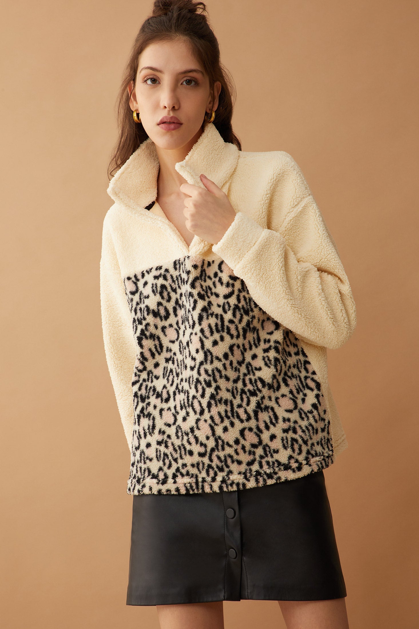 Bristol Animal Print Fleece Jacket