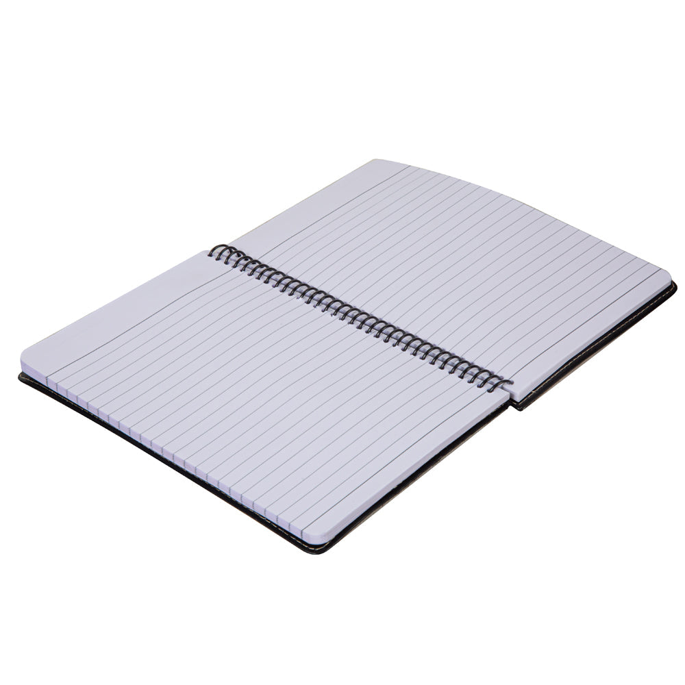 Mind Streamer Hair-On Hide Diary In Black & White