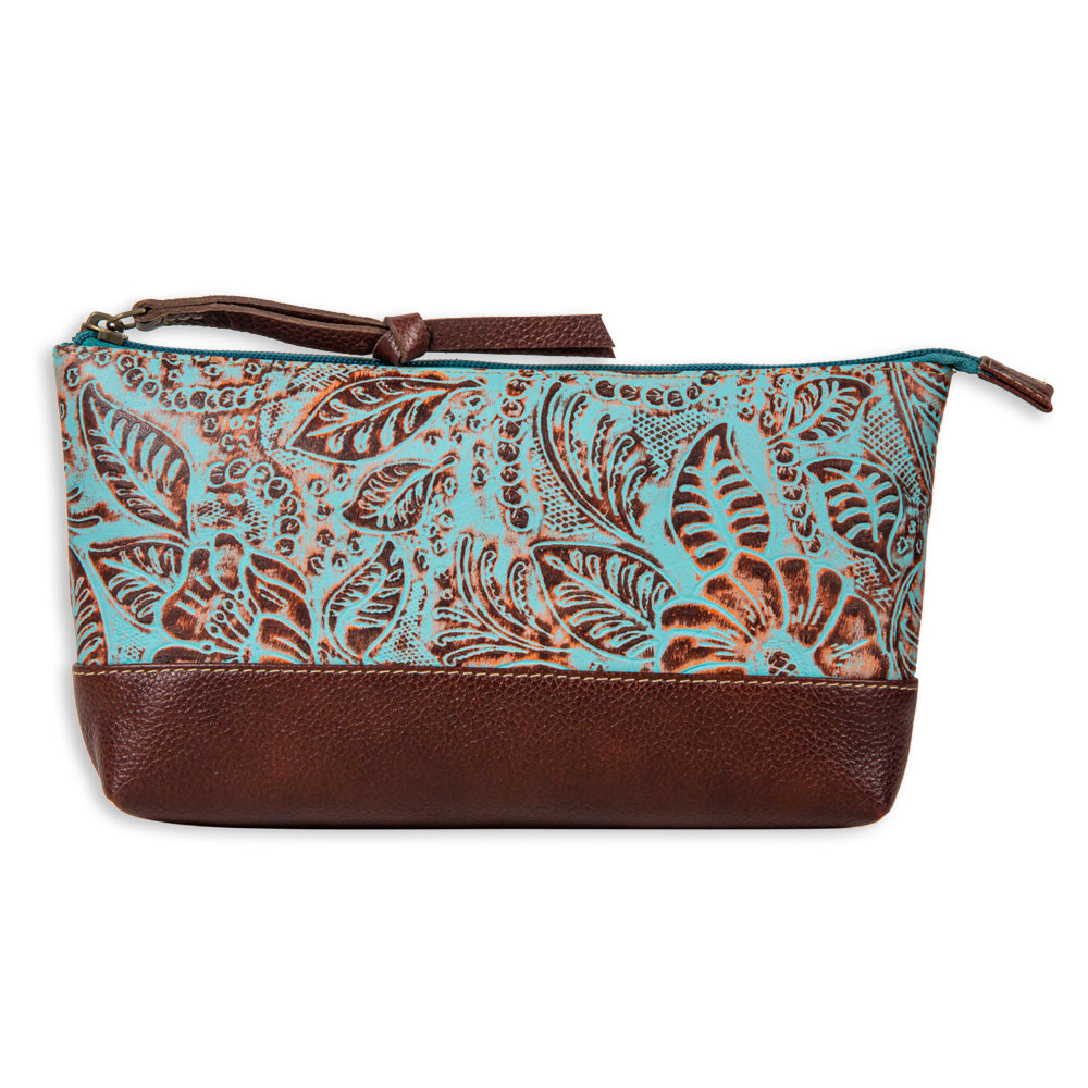Jacksborrow Leather Hairon Bag In Cactus Bloom