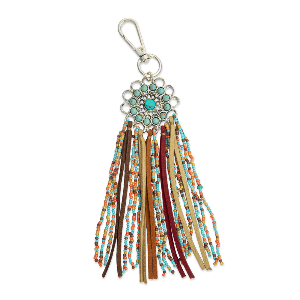 My Dreamcatcher Leather Fringe Key Fob