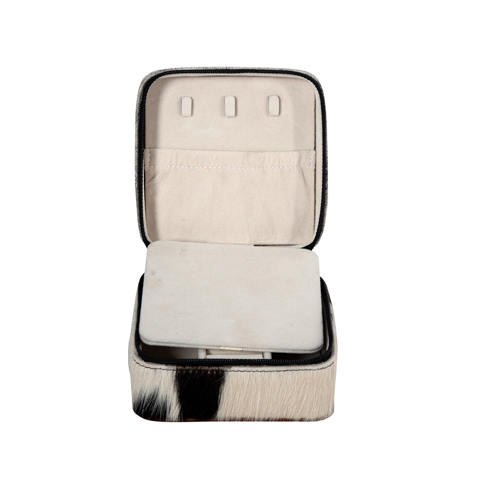 Tilly Bluff Square Hair-on Hide Jewelry Box