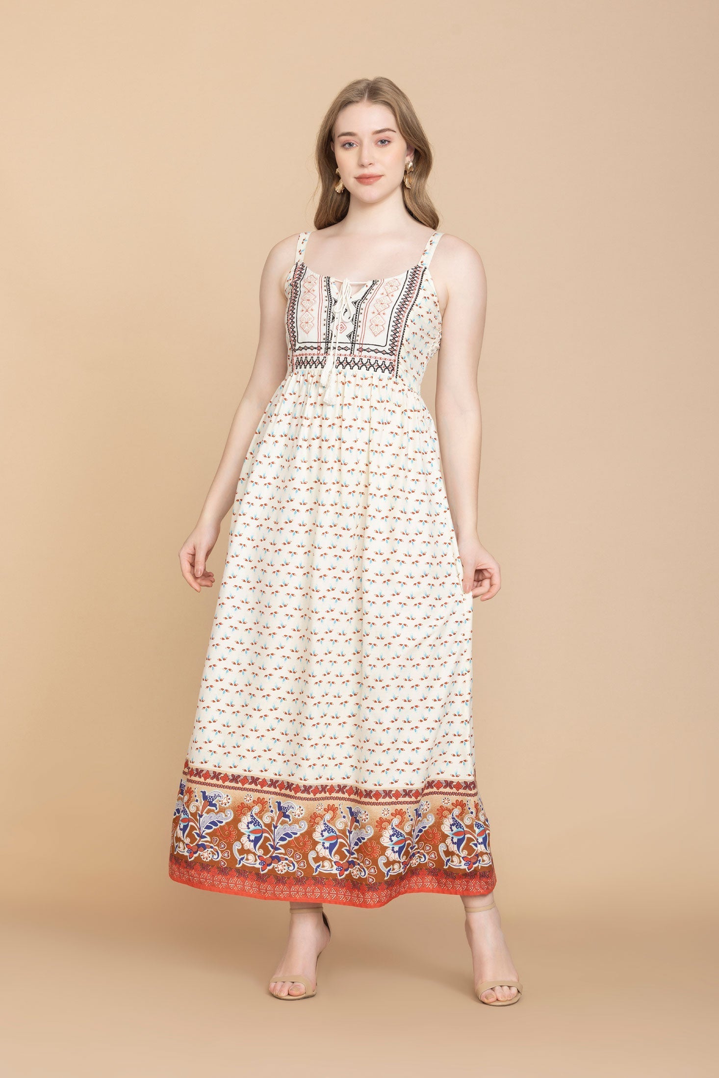 Bohera Dottie Fay Charm Embroidered Dress