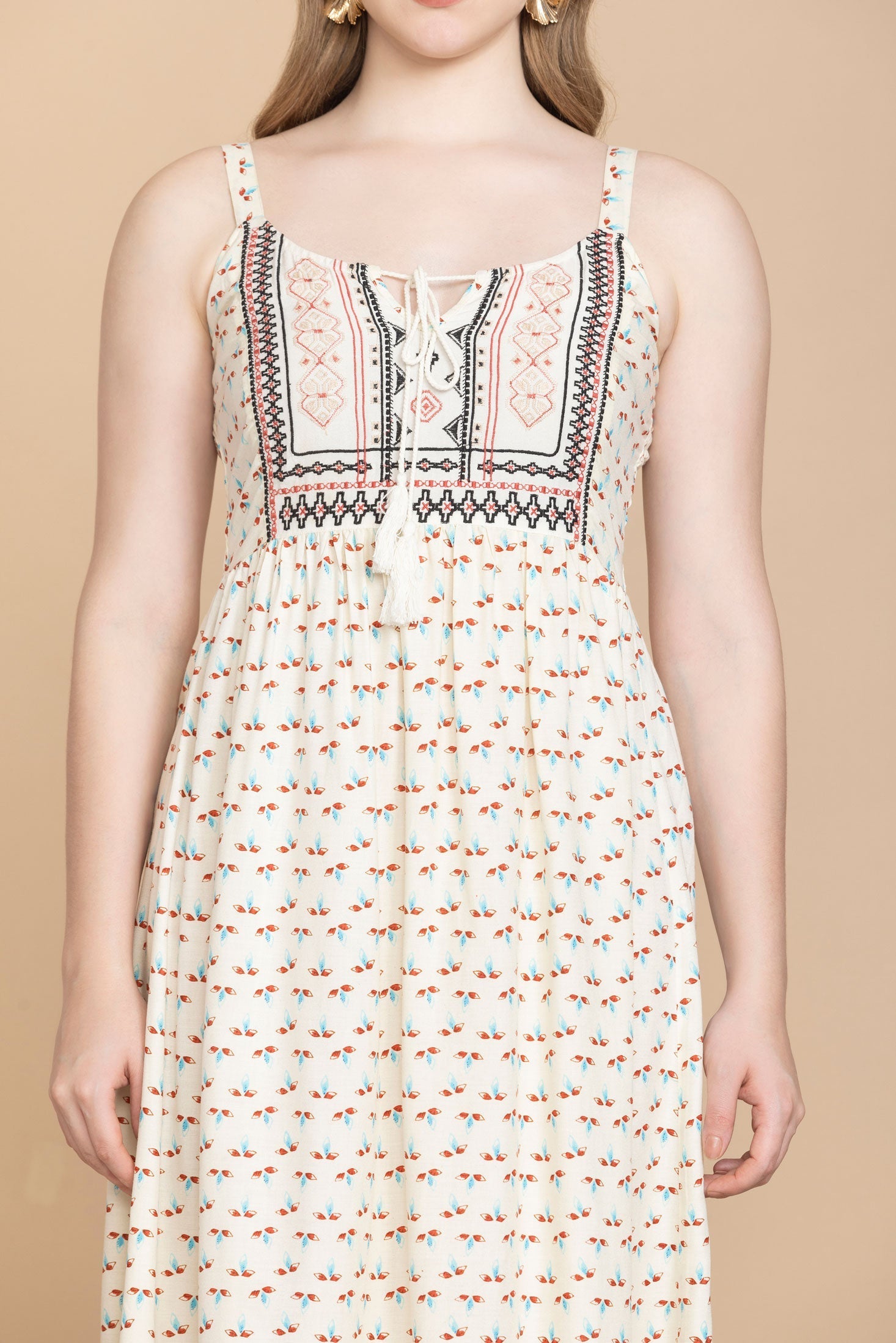 Bohera Dottie Fay Charm Embroidered Dress