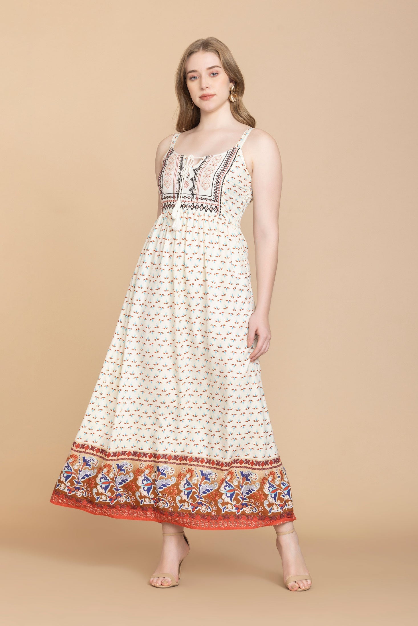 Bohera Dottie Fay Charm Embroidered Dress
