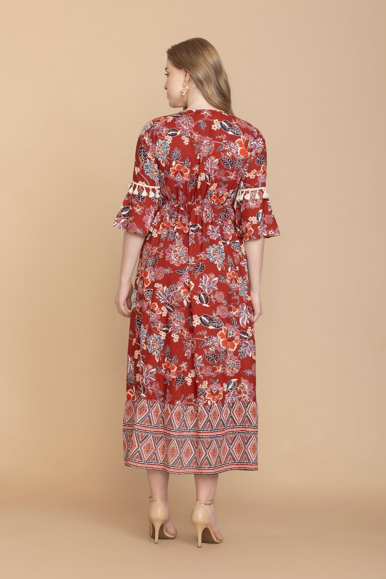 Kambry Floral Print Maxi Dress